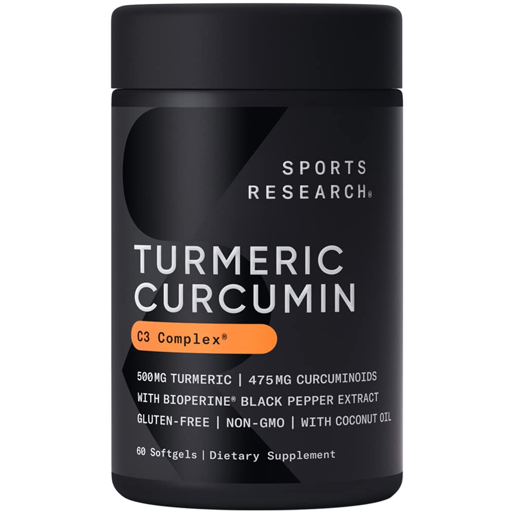 Sports Research Turmeric Curcumin C3 Complex - Softgels with Bioperine Black Pepper Sports Research buy supplements canada