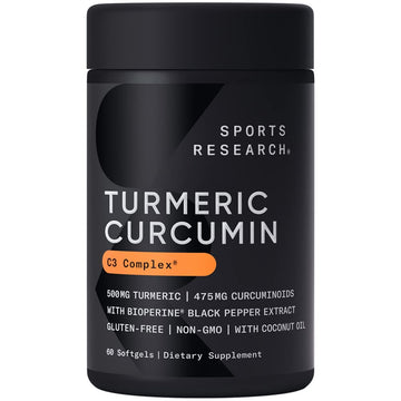 Sports Research Turmeric Curcumin C3 Complex - Softgels with Bioperine Black Pepper Sports Research buy supplements canada