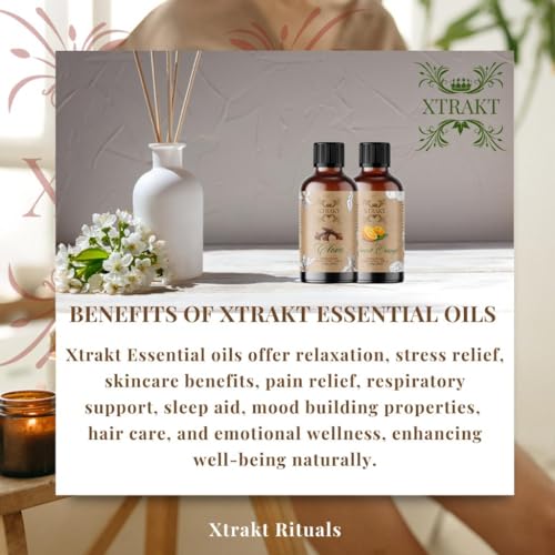 XTRAKT Pure Rose Essential Oil - Therapeutic Grade Aromatherapy Oil for Elegance and Emotional Balance XTRAKT buy supplements canada