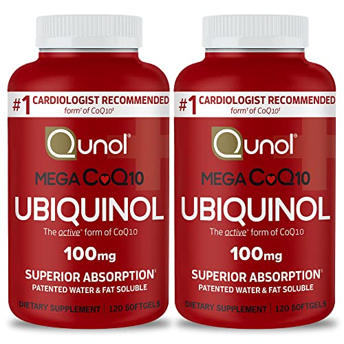 Qunol Mega Ubiquinol CoQ10 100mg Softgels- Superior Absorption - Active form Qunol buy supplements canada