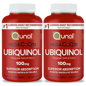 Qunol Mega Ubiquinol CoQ10 100mg Softgels- Superior Absorption - Active form Qunol buy supplements canada