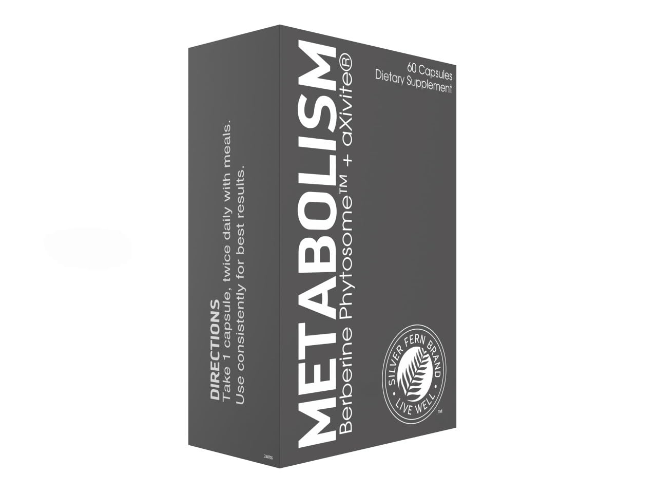 Silver Fern Brand Metabolism Supplement + Berberine Phytosome & aXivite – Supports Function & Wellness – 60 Capsules Silver Fern buy supplements canada