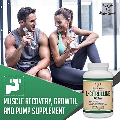 L Citrulline Capsules 1,200mg Per Serving, 210 Count (L-Citrulline Increases Levels Double Wood Supplements buy supplements canada
