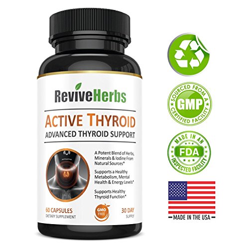 Revive Herbs Premium Thyroid Support with Ashwagandha, Iodine, Selenium, Magnesium Revive Herbs buy supplements canada