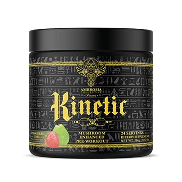 Ambrosia Kinetic Organic Preworkout, Mushroom Enhanced Natural Pre Workout Supplement Ambrosia buy supplements canada