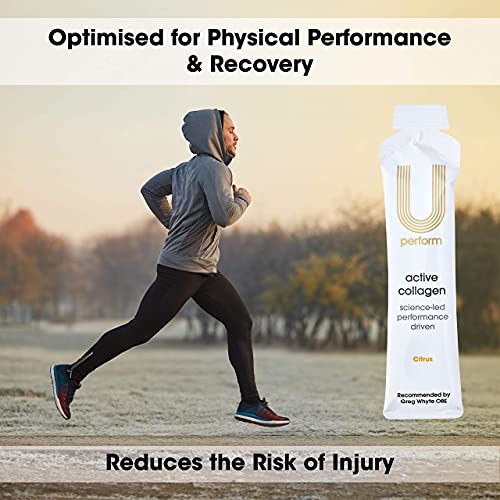 U Perform - Sports Muscle Recovery Supplement - High Protein Liquid Collagen Drink - Great for Joints Repair - Citrus Tasting and Natural Ingredients Based (8000mg) (14 sachets) U Perform buy supplements canada