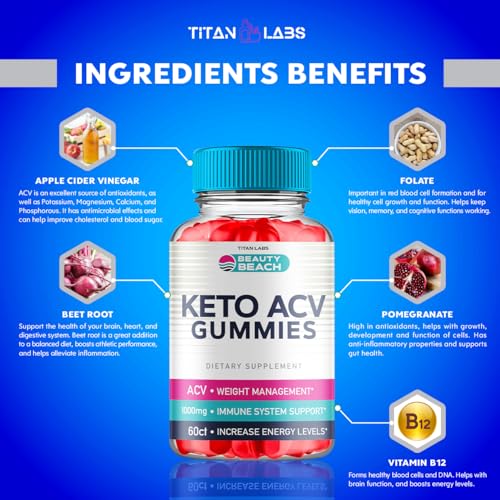 (5 Pack) Beauty Beach Keto ACV Gummies, Beauty Beach Keto ACV Gummies Advanced Titan Labs buy supplements canada
