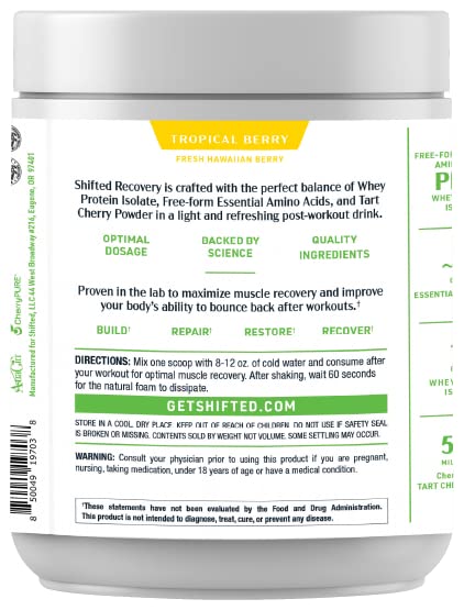 SHIFTED Whey Protein Isolate Protein Powder Post Workout Recovery Drink Mix SHIFTED buy supplements canada