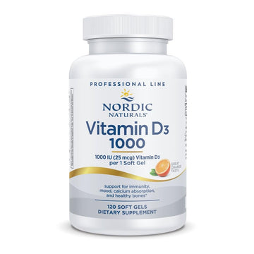 Nordic Naturals Pro Vitamin D3 1000, Orange - 120 Mini Soft Gels - 1000 IU Vitamin D3 - Supports Healthy Bones, Mood & Immune System Function - Non-GMO - 120 Servings Nordic Naturals buy supplements canada