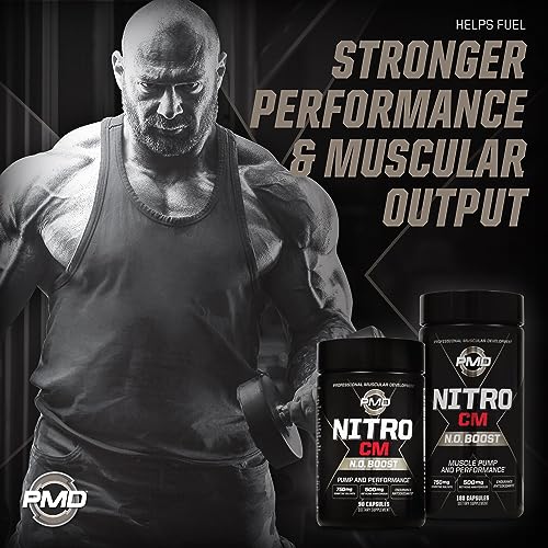 PMD Sports Nitro cm - Nitric Oxide with Agmatine Pre Workout Supplement - Muscle PMD buy supplements canada
