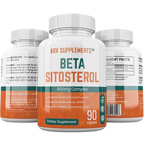 KRK SUPPLEMENTS Bundle Combo for 3 Total Bottles of Beta Sitosterol 800mg KRK SUPPLEMENTS buy supplements canada