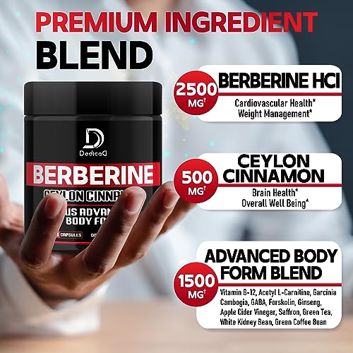 DEDICAD 13in1 Berberine Supplement - 4500mg for Weight Management, Heart & Immune DEDICAD buy supplements canada