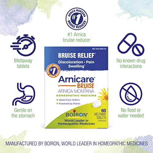 Boiron Arnicare Bruise for Relief of Pain or Swelling from Injuries, and Discoloration of Bruises - 60 Tablets Boiron buy supplements canada