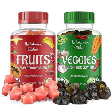 The Vitamin Kitchen Fruit and Veggies Gummies-120 Chews 60 Super Fruits The Vitamin Kitchen buy supplements canada