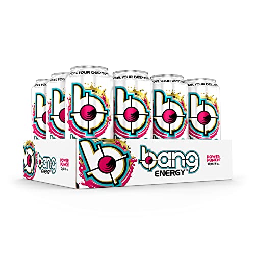 Bang Energy Power Punch, Sugar-Free Energy Drink, 16-Ounce (Pack of 12) BANG buy supplements canada