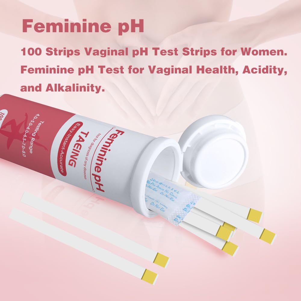 TAEING Vaginal Health pH Test Strips, 100pcs Feminine pH Test for Women, pH-Balance Monitor My Store buy supplements canada