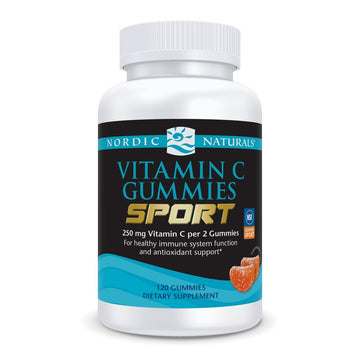 Nordic Naturals Vitamin C Gummies Sport, Tart Tangerine - 120 Gummies - 250 mg Vitamin C - Antioxidant Protection - NSF Certified - Non-GMO, Vegan - 60 Servings Nordic Naturals buy supplements canada