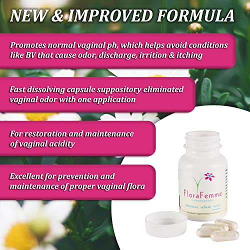 FLORAFEMME - pH Vaginal Probiotics Suppository - Supports pH Balance of Yeast & Bacteria FLORAFEMME buy supplements canada