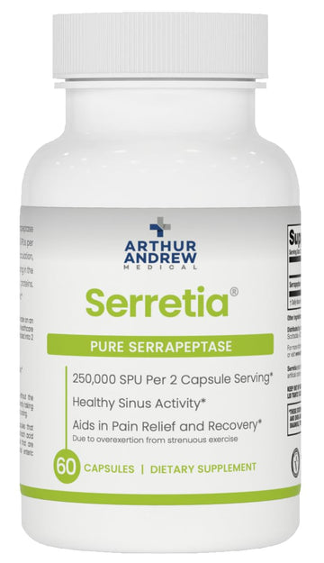 Arthur Andrew Medical, Serretia, Serrapeptase Formula for Muscle and Sinus Support, 60 Capsules Arthur Andrew Medical buy supplements canada
