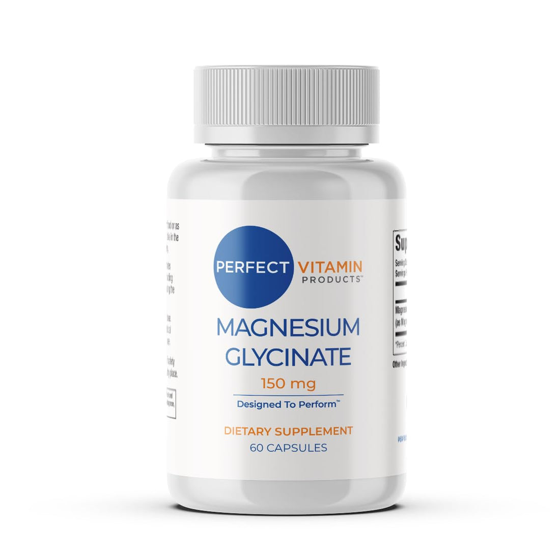 Perfect Vitamin Products Magnesium Glycinate 150mg – Vegan Capsules for Sleep, Stress & Muscle Support – Non-GMO, High Absorption, Gentle on Stomach – (60 Vegan Capsules) Perfect Vitamin Products buy supplements canada