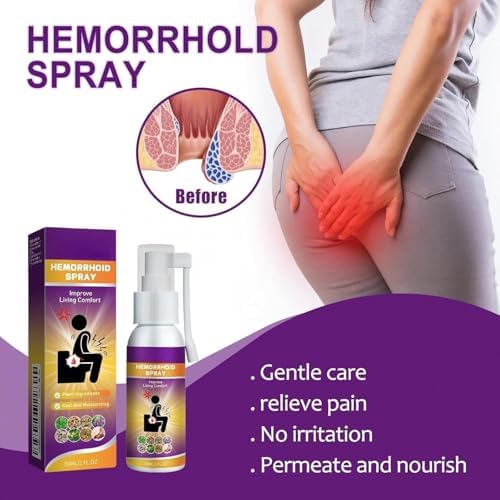 Herbal hemorrhoid Spray relieves Anal Swelling, Pain, itching, discomfort, Repair Meat Ball Broken hemorrhoid Nursing Spray,30ML/1 FL.OZ Aus Healthcare buy supplements canada
