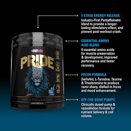 EHP Labs Pride Pre Workout Powder Energy Supplement - Sugar Free Preworkout for Men EHP Labs buy supplements canada