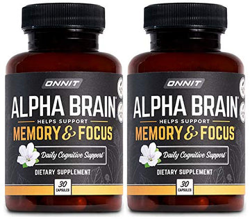 ONNIT Alpha Brain (60ct) - Over 1 Million Bottles Sold - Premium Nootropic Brain Supple ONNIT buy supplements canada