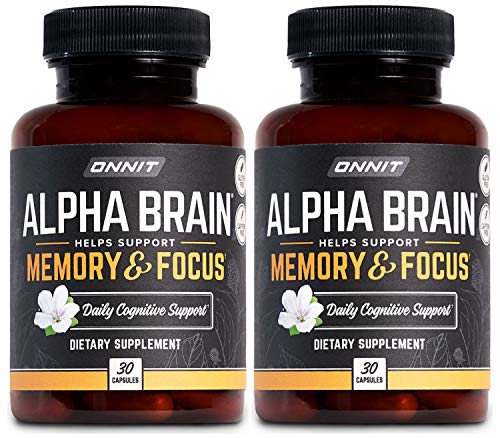 ONNIT Alpha Brain (60ct) - Over 1 Million Bottles Sold - Premium Nootropic Brain Supple ONNIT buy supplements canada