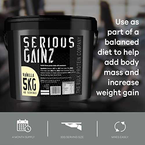 The Bulk Protein Company, SERIOUS GAINZ - Whey Protein Powder - Weight Gain, Mass Gainer The Bulk Protein Company buy supplements canada
