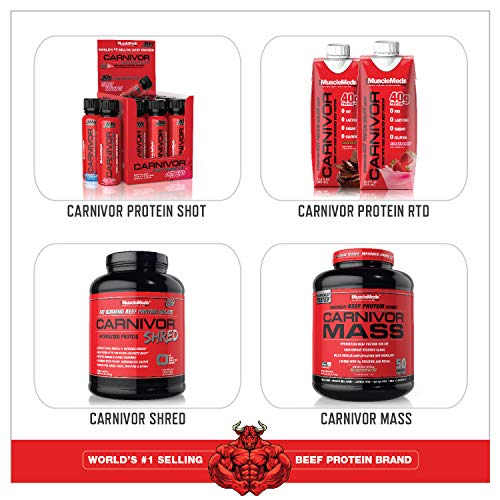 MuscleMeds Carnivor Bioengineered Beef Protein Isolate, Vanilla Caramel, 3.9 Pound MuscleMeds buy supplements canada