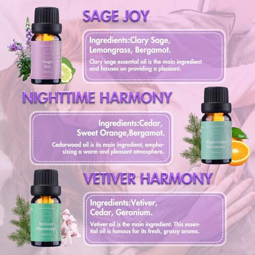 WECONA Essential Oils for Diffusers For Home - Dreamland Slumber Aromatherapy Oils Set WECONA buy supplements canada