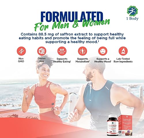 1 Body Saffron Extract 8825 – Antioxidant & Mood Support Saffron Supplement 1 Body buy supplements canada