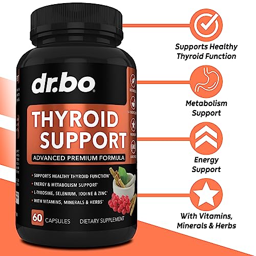 Thyroid Support for Women & Men Supplement - Natural Metabolism, Mood & Energy Enhancer DR. BO buy supplements canada