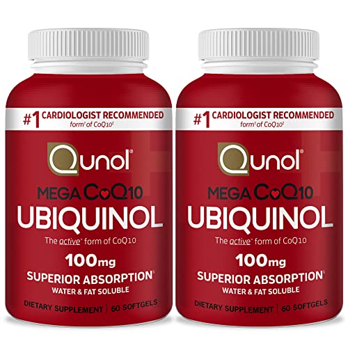 Qunol Ubiquinol CoQ10 100mg Softgels, Mega Ubiquinol 100mg - Superior Absorption Qunol buy supplements canada