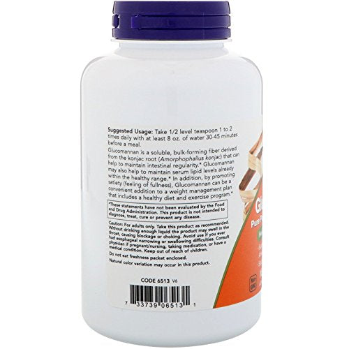 NOW Supplements, Glucomannan (Amorphophallus konjac) Pure Powder, Supports Regularity NOW buy supplements canada