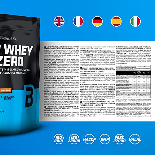 BioTechUSA Iso Whey Zero, Lactose, Gluten, Sugar Free, Premium Whey Protein Isolate, 500 g, Salted Caramel BioTechUSA buy supplements canada