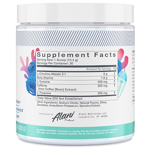 Alani Nu Pre Workout Powder | Amino Energy Boost | Endurance Supple Alani Nu buy supplements canada