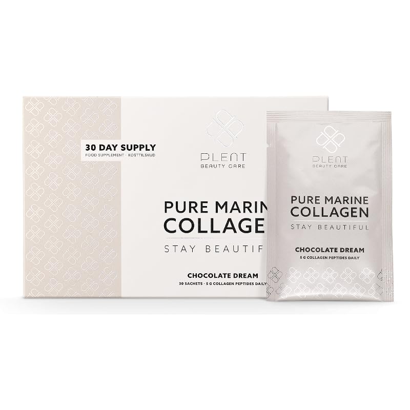 Plent Pure Marine Collagen Chocolate Dream - Stay Beautiful - 5G Collagen Peptides Daily Plent buy supplements canada