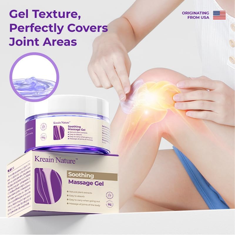 Kreain Nature 2 PCS Joint Gel Purple Soothing Massage Gel Soothes Knees, Lumbar, Neck, Back, Shoulders, Hands, and Feet, 1.76 oz Kreain Nature buy supplements canada