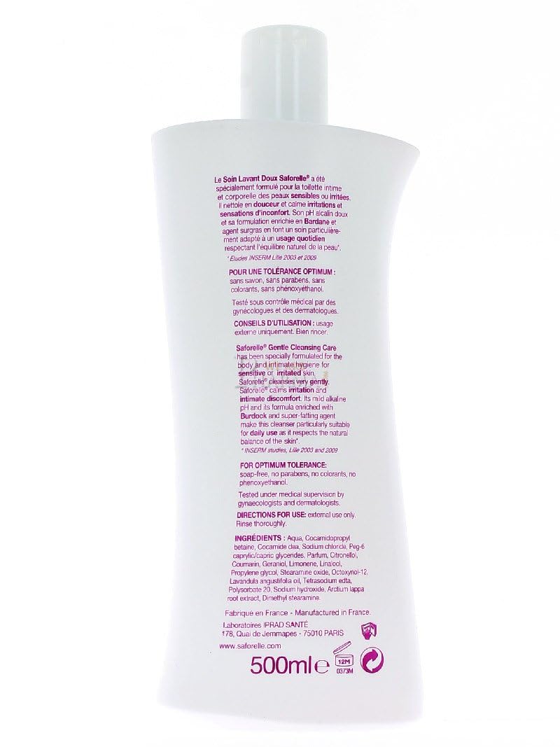 Saforelle Gentle Cleansing Care 2X250ml Saforelle buy supplements canada