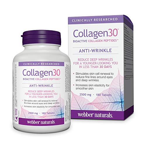 Webber Naturals Collagen30® Bioactive Collagen Peptides 2500 mg 180 Tablets Webber Naturals buy supplements canada