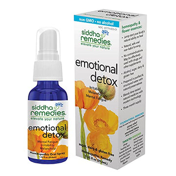 Siddha Remedies Emotional Detox Homeopathic Oral Spray for Melancholy, Irritability Siddha buy supplements canada