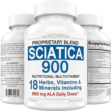 Sciatica Supplement with 900 mg Alpha Lipoic Acid - Sciatic Nerve Support Nuturna buy supplements canada