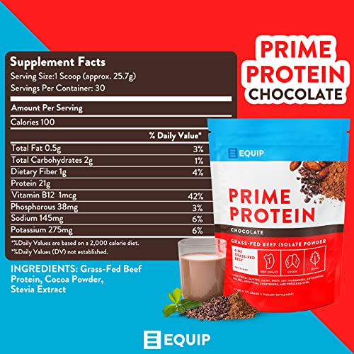 Equip Foods Prime Protein - Grass Fed Beef Protein Powder Isolate - Paleo and Keto Equip buy supplements canada