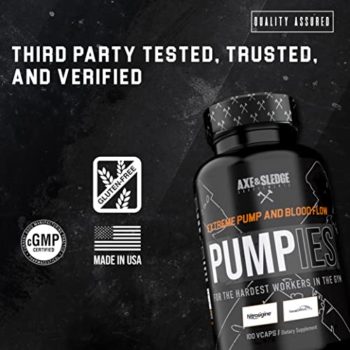 Axe & Sledge Supplements PUMPIES Nitric Oxide Booster with VasoDrive-AP and Nitrosigin Axe & Sledge buy supplements canada
