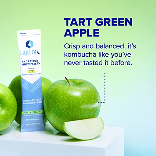Liquid I.V. Hydration Multiplier + Probiotic Kombucha - Tart Green Apple - Hydration Powder Liquid I.V. buy supplements canada