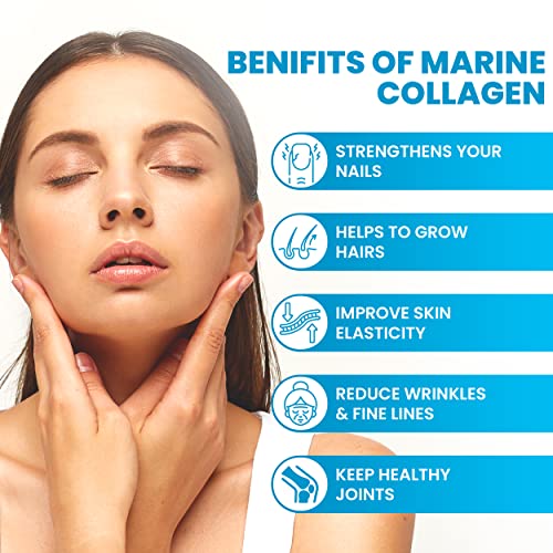 VitaZam Marine Collagen Liquid 10000mg with Hyaluronic Acid, Hydrolysed Peptide, Biotin for Hair, Skin, Nails, Joint, and Muscles, 500 ml VitaZam buy supplements canada