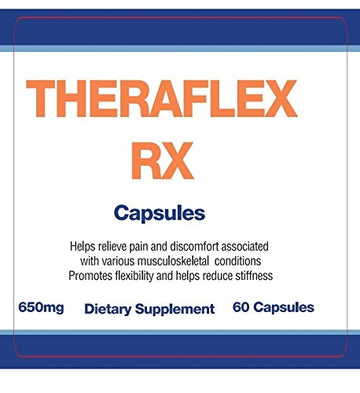 Theraflex RX® Capsules for Relief of Joint & Muscle Discomfort, Mobility and Healthy Inflammation Response with Patented Curcuwin® Turmeric Extract, Boswellia, Ashwaganda, 60 Capsules Theraflex RX buy supplements canada