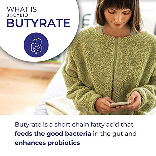 BodyBio Butyrate with Calcium & Magnesium - Supports Healthy Digestion, Gut & Microbiome BodyBio buy supplements canada